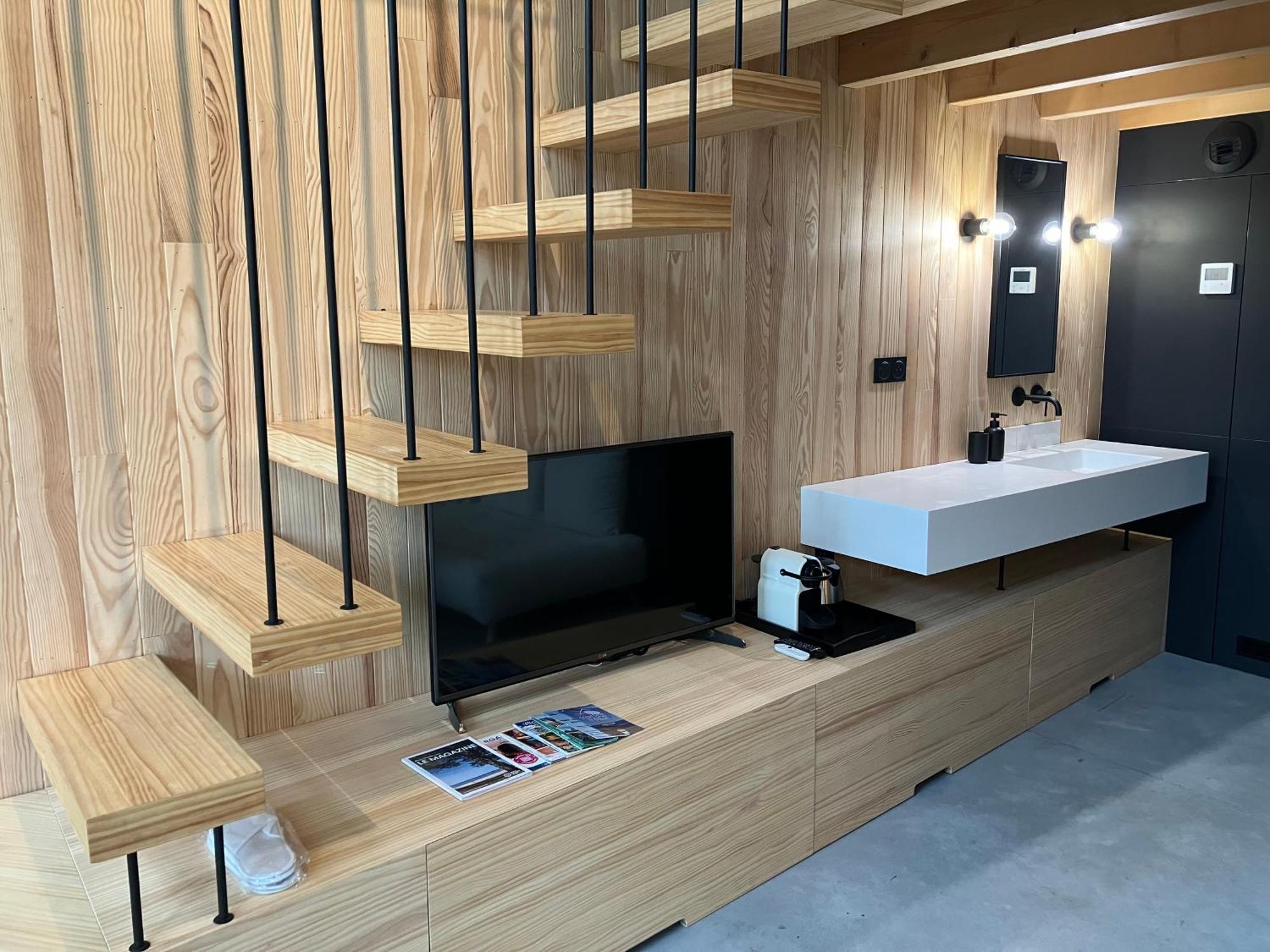 Nouveau - Ecolodge 'Calme Et Nature' - Avec Piscine Au Golf-Lac De Biscarrosse - Couchage 2 Personnes Exteriör bild
