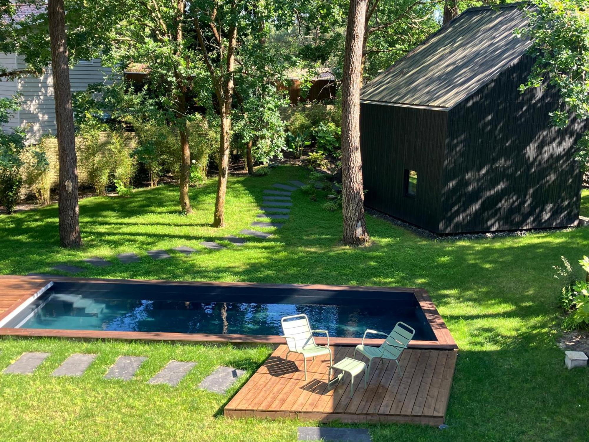 Nouveau - Ecolodge 'Calme Et Nature' - Avec Piscine Au Golf-Lac De Biscarrosse - Couchage 2 Personnes Exteriör bild